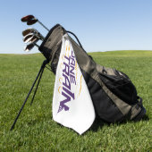 UAlbany Dane Train Logo Golfhanddoek (Groen)