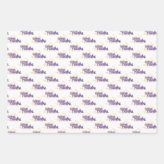 UAlbany Dane Train Logo Inpakpapier Vel (Voorkant 2)