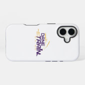 UAlbany Dane Train-logo iPhone 16 Hoesje (Achterkant horizontaal)