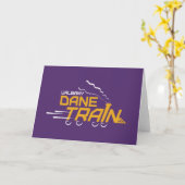UAlbany Dane Train Logo Kaart (Gele Bloem)