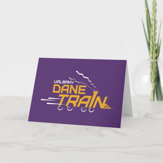 UAlbany Dane Train Logo Kaart (Voorkant)