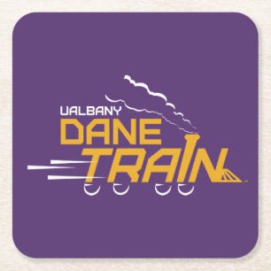UAlbany Dane Train Logo Kartonnen Onderzetters