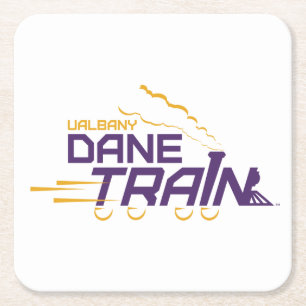 UAlbany Dane Train Logo Kartonnen Onderzetters