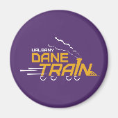 UAlbany Dane Train Logo Magneet (Voorkant)
