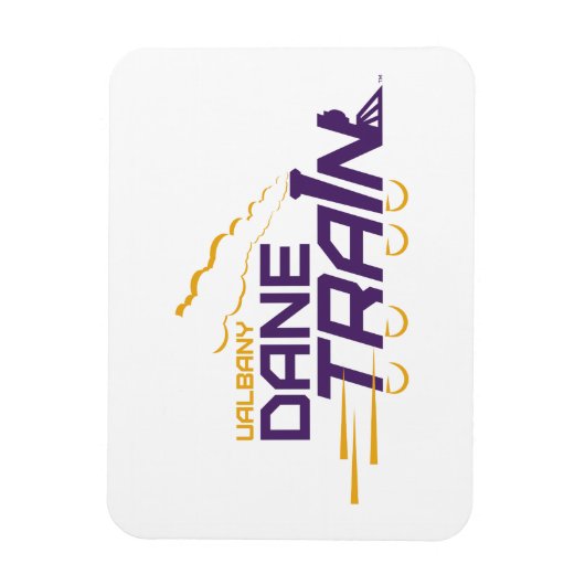 UAlbany Dane Train Logo Magneet (Verticaal)