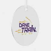 UAlbany Dane Train Logo Metalen Ornament (Voorkant Rechts)