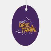 UAlbany Dane Train Logo Metalen Ornament (Voorkant Rechts)