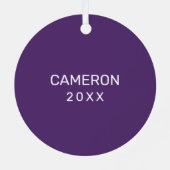 UAlbany Dane Train Logo Metalen Ornament (Achterkant)