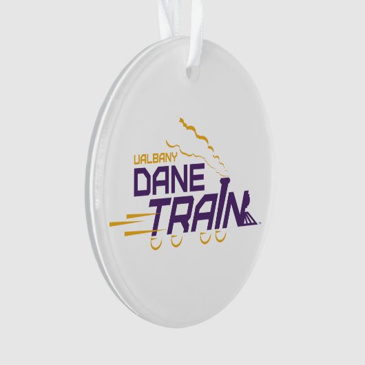 UAlbany Dane Train Logo Ornament (voorkant)
