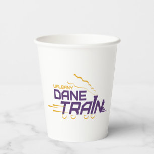 UAlbany Dane Train Logo Papieren Bekers