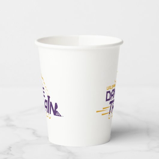 UAlbany Dane Train Logo Papieren Bekers (Links)
