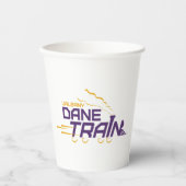 UAlbany Dane Train Logo Papieren Bekers (Voorkant)