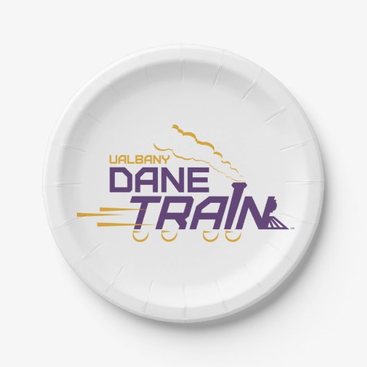 UAlbany Dane Train Logo Papieren Bordje (Voorkant)