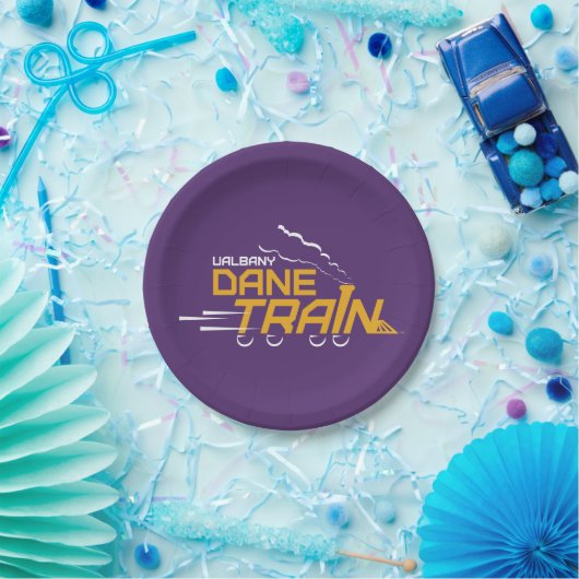 UAlbany Dane Train Logo Papieren Bordje (Feest)