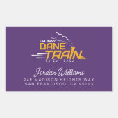 UAlbany Dane Train Logo Rechthoekige Sticker (Voorkant)