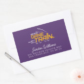 UAlbany Dane Train Logo Rechthoekige Sticker (Envelop)