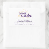 UAlbany Dane Train Logo Rechthoekige Sticker (Tas)