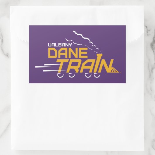UAlbany Dane Train Logo Rechthoekige Sticker (Tas)
