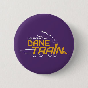UAlbany Dane Train Logo Ronde Button 5,7 Cm