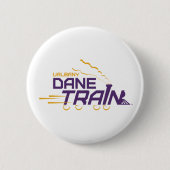 UAlbany Dane Train Logo Ronde Button 5,7 Cm (Voorkant)
