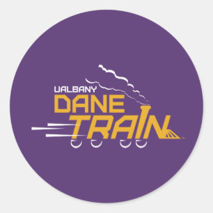 UAlbany Dane Train Logo Ronde Sticker