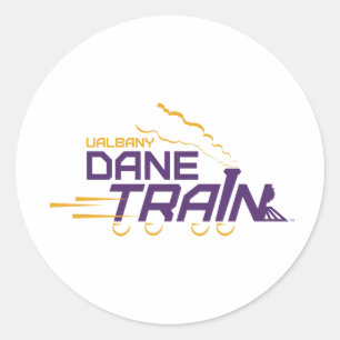 UAlbany Dane Train Logo Ronde Sticker