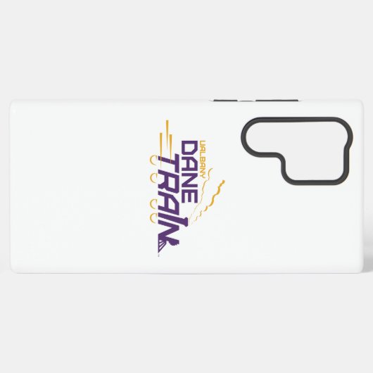 UAlbany Dane Train Logo Samsung Galaxy Hoesje (Achterkant horizontaal)