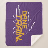 UAlbany Dane Train Logo Sherpa Deken (Voorkant)
