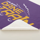 UAlbany Dane Train Logo Sherpa Deken (3/4)
