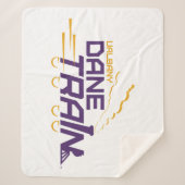 UAlbany Dane Train Logo Sherpa Deken (Voorkant)