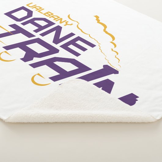 UAlbany Dane Train Logo Sherpa Deken (3/4)