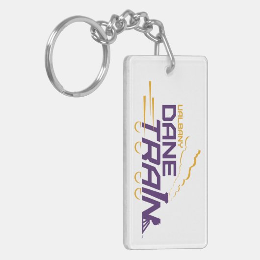 UAlbany Dane Train Logo Sleutelhanger (Voorkant Links)