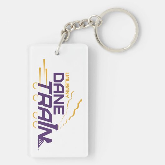 UAlbany Dane Train Logo Sleutelhanger (achterkant)