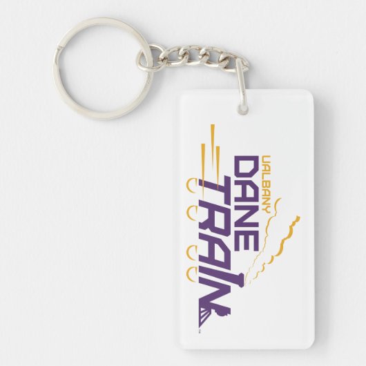 UAlbany Dane Train Logo Sleutelhanger (Voorkant)