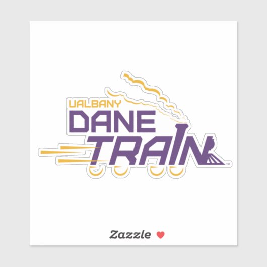 UAlbany Dane Train Logo Sticker (Vel)