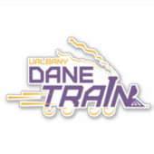 UAlbany Dane Train Logo Sticker (Voorkant)