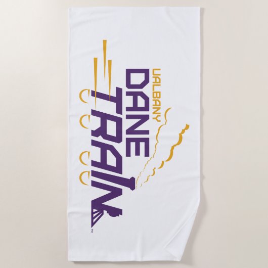 UAlbany Dane Train Logo Strandlaken (Voorkant)