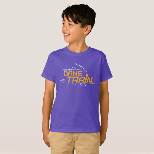 UAlbany Dane Train Logo T-shirt (Voorkant volledig)