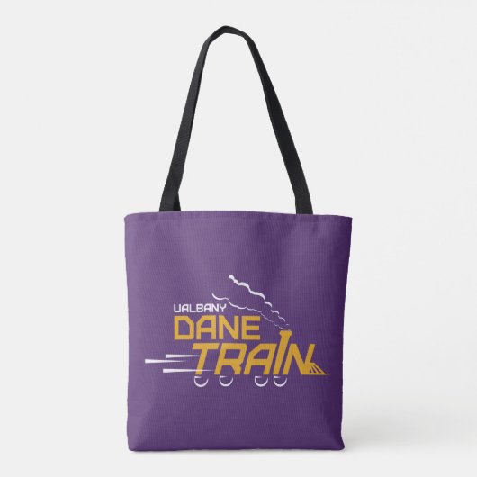 UAlbany Dane Train Logo Tote Bag (Achterkant)