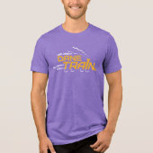 UAlbany Dane Train Logo Tri-Blend Shirt (Voorkant)
