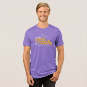 UAlbany Dane Train Logo Tri-Blend Shirt (Voorkant volledig)