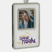 UAlbany Dane Train Logo Verzilverd Omlijst Ornament (Rechts)