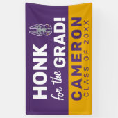 UAlbany Great Danes | Honk voor de Afstudeerder Ba Spandoek (Verticaal)