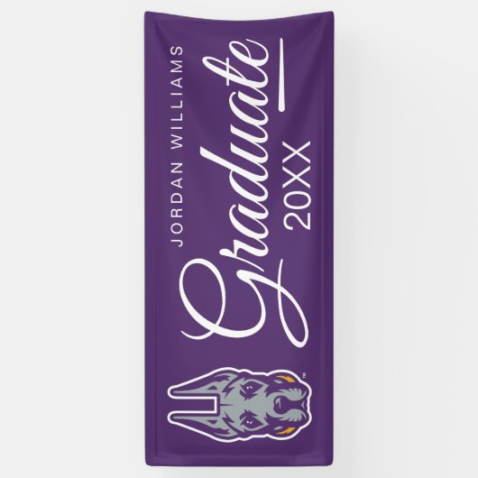 UAlbany Great Danes Logo | AFSTUDEREN | Spandoek (Verticaal)