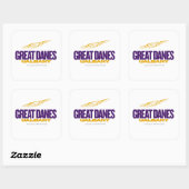 UAlbany Great Danes Pride - College Baseball Vierkante Sticker (Vel)