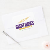 UAlbany Great Danes Pride - College Baseball Vierkante Sticker (Envelop)