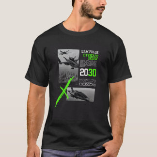 UAM PULSE CITYSCAPE HIERONDER voor Air Taxi AAM VT T-shirt