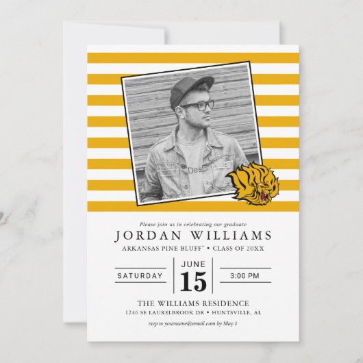 UAPB Golden Lions Afgestudeerde Aankondiging (Voorkant)