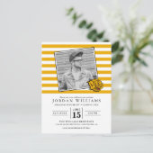 UAPB Golden Lions Afgestudeerde Aankondigingskaart (Staand voorkant)