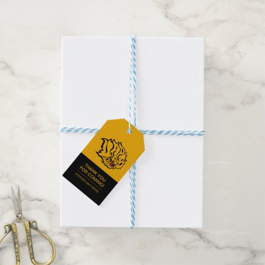 UAPB Golden Lions Afstuderen Cadeaulabel (Met Touw)